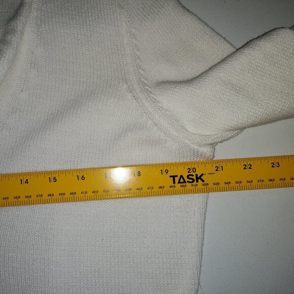 Liz Claiborne Ladies White Long Sleeve Cardigan - Picture 5 of 5